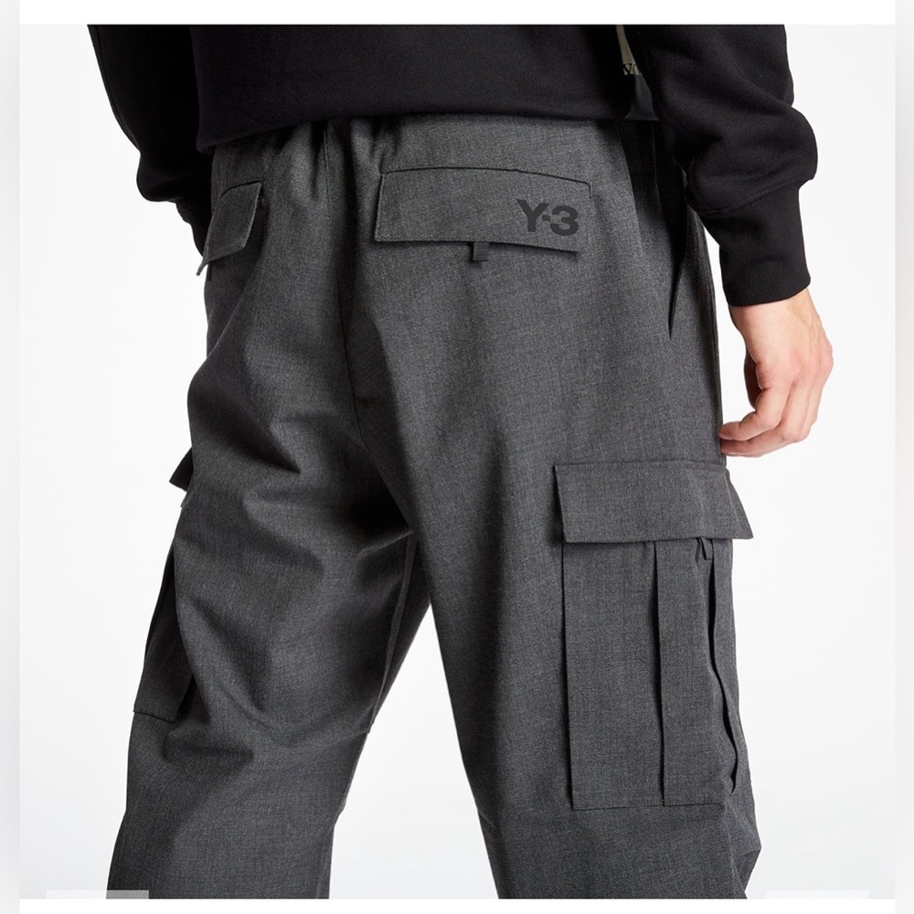 Y-3 CLASSIC WOOL CARGO PANTS, SIZE M